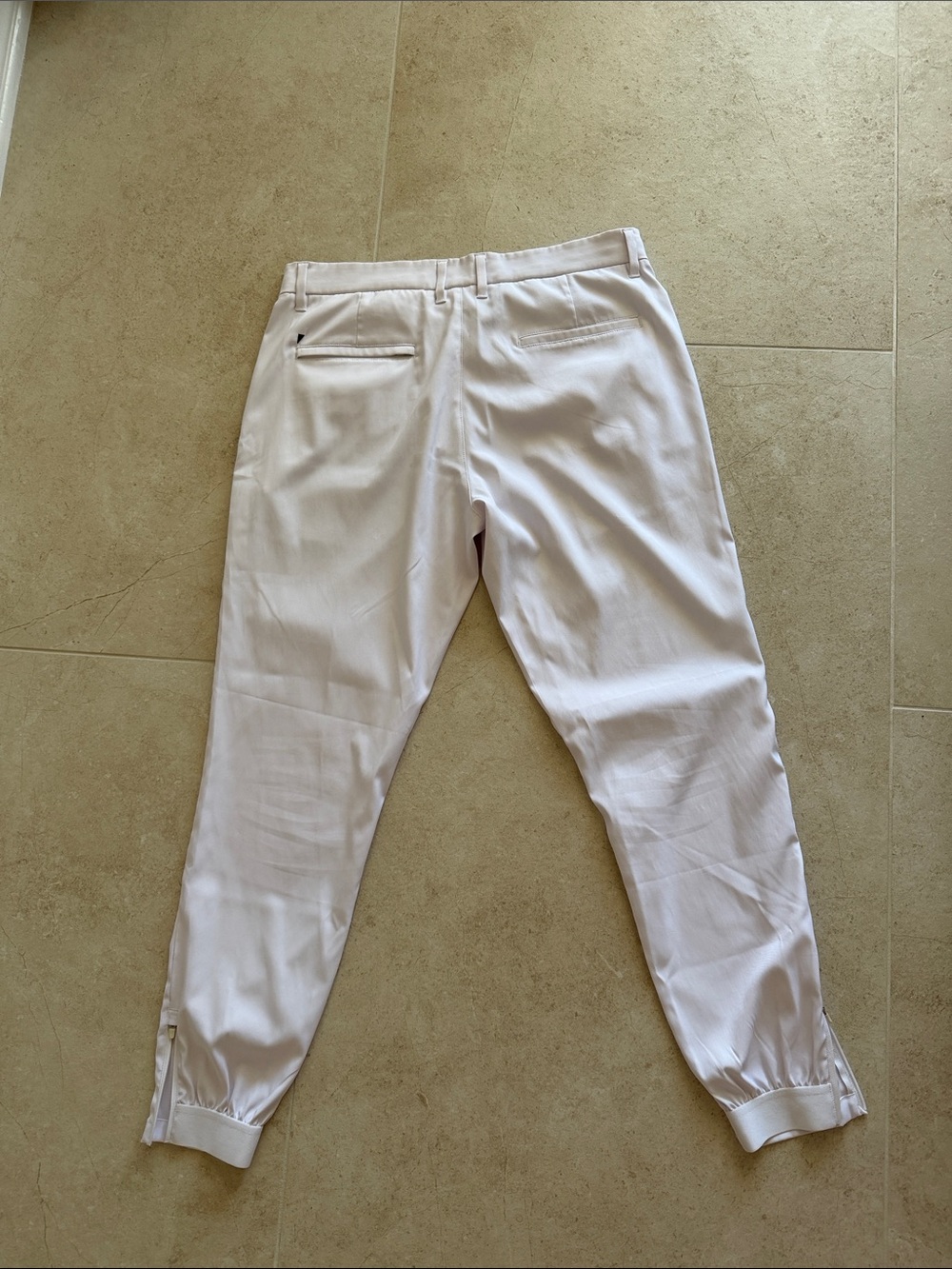 Men's White Primo Golf Joggers - Picture 2 of 6